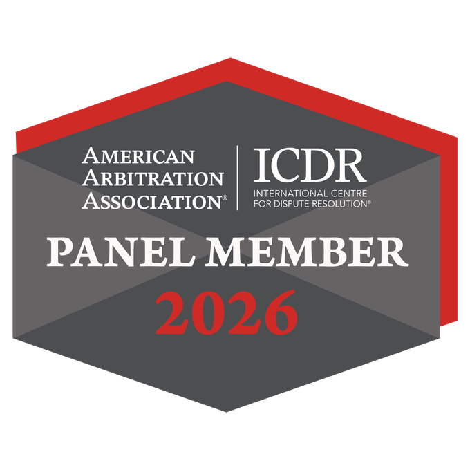 AAA ICDR Panel Member 2026 badge